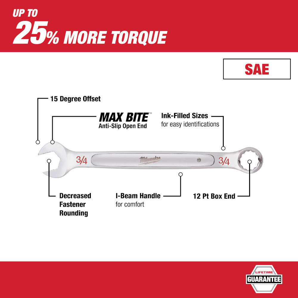 Milwaukee 45-96-9410 5/16in SAE Combination Wrench