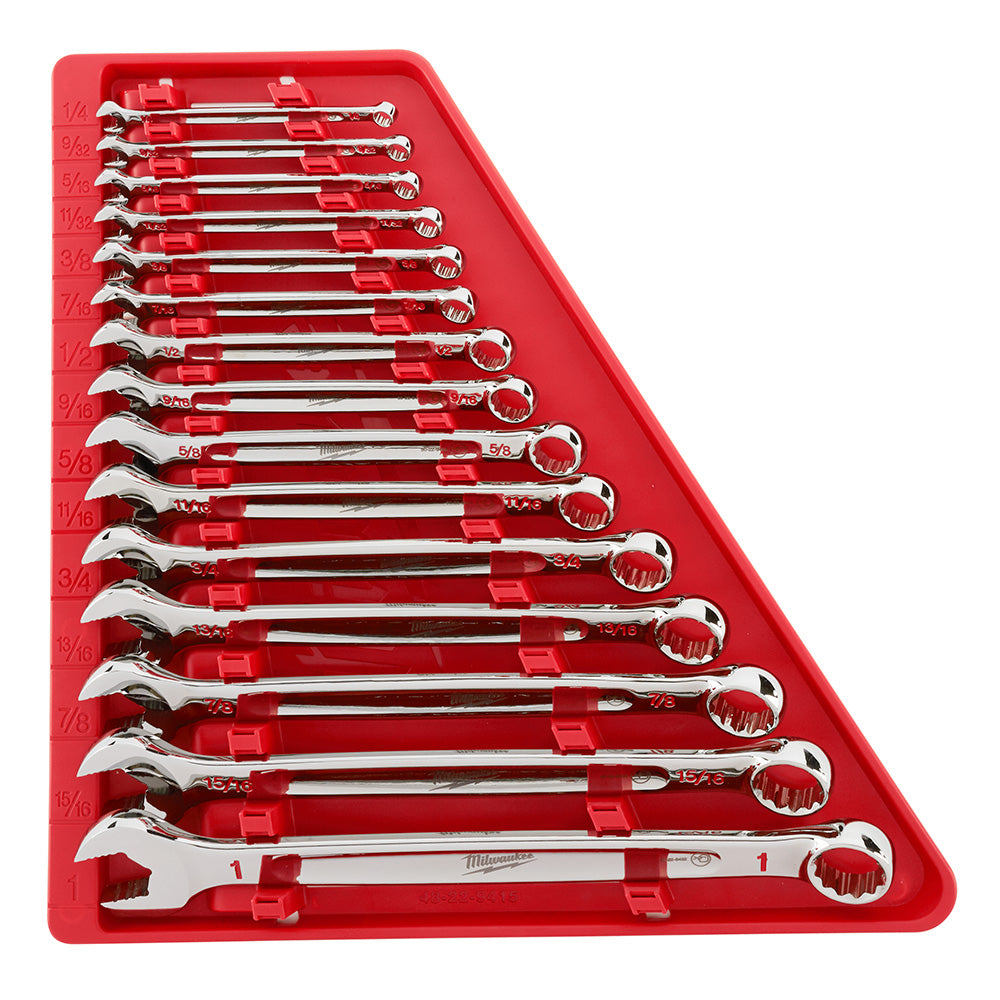 Milwaukee 48-22-9415 15pc SAE Combination Wrench Set