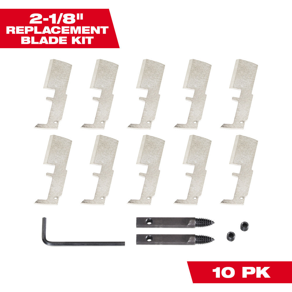 Milwaukee 48-25-5340 2-1/8in SWITCHBLADE Selfeed Bit Blade Replacement Kit - 10pk