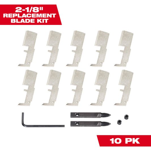 Milwaukee 48-25-5340 2-1/8in SWITCHBLADE Selfeed Bit Blade Replacement Kit - 10pk