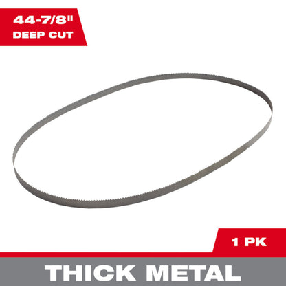 Milwaukee 48-39-0500 44-7/8in 10 TPI Standard / Deep Cut Portable Band Saw Blade