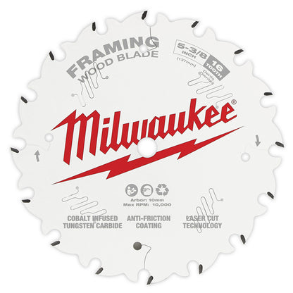 Milwaukee 48-40-0522 5-3/8in x 16T Framing Wood Cutting Circular Saw Blade