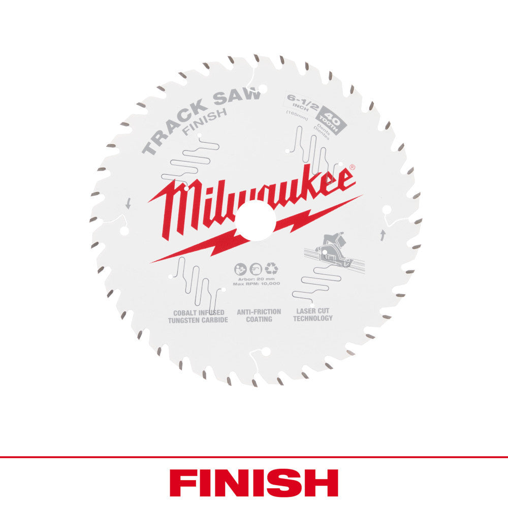 Milwaukee 48-40-0625 6-1/2in 40T Finish Track Saw Blade