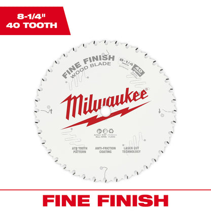 Milwaukee 48-40-0822 8-1/4in 40T Framing Circular Saw Blade