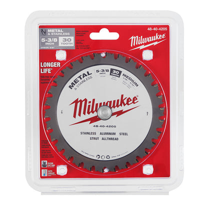 Milwaukee 48-40-4205 5-3/8in x 30T Ferrous Metal & Stainless Cutting Circular Saw Blade
