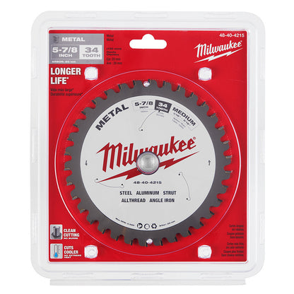 Milwaukee 48-40-4215 5-7/8in x 34T Metal Cutting Circular Saw Blade