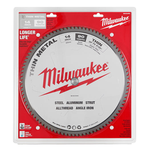 Milwaukee 48-40-4510 14in x 90T Thin Metal Cutting Circular Saw Blade