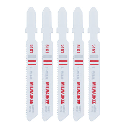 Milwaukee 48-42-5161 3in x 24 TPI Bi-Metal Jig Saw Blades - 5pk
