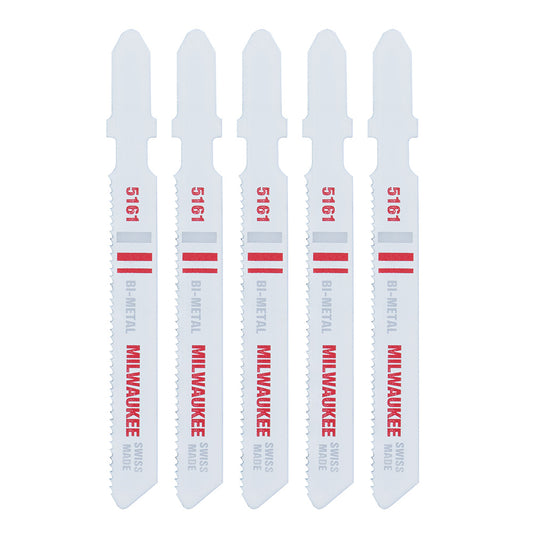 Milwaukee 48-42-5161 3in x 24 TPI Bi-Metal Jig Saw Blades - 5pk