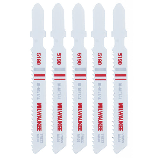 Milwaukee 48-42-5190 3in x 14 TPI Bi-Metal Jig Saw Blades - 5pk