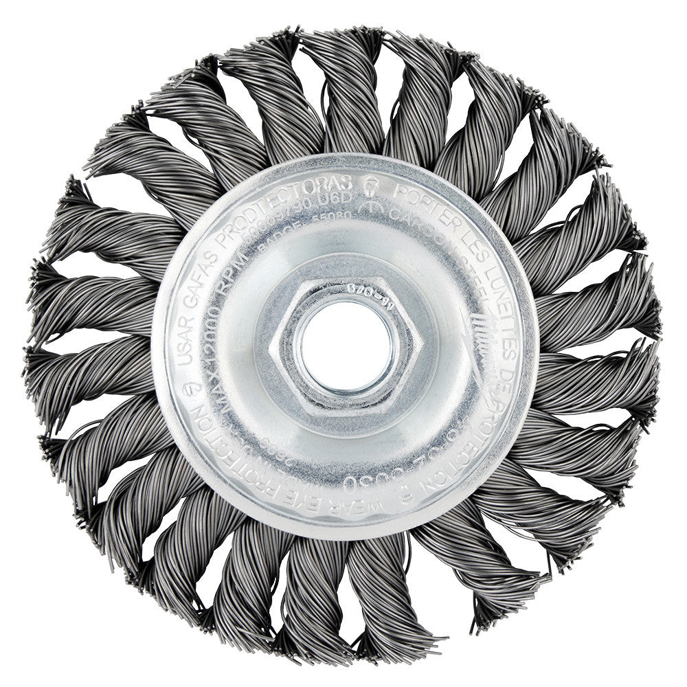 Milwaukee 48-52-5030 4in Full Cable Carbon Steel Twist Knot Wheel