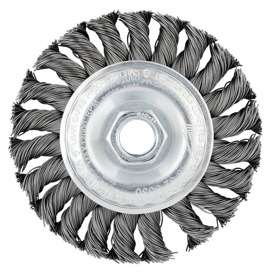 Milwaukee 48-52-5030 4in Full Cable Carbon Steel Twist Knot Wheel