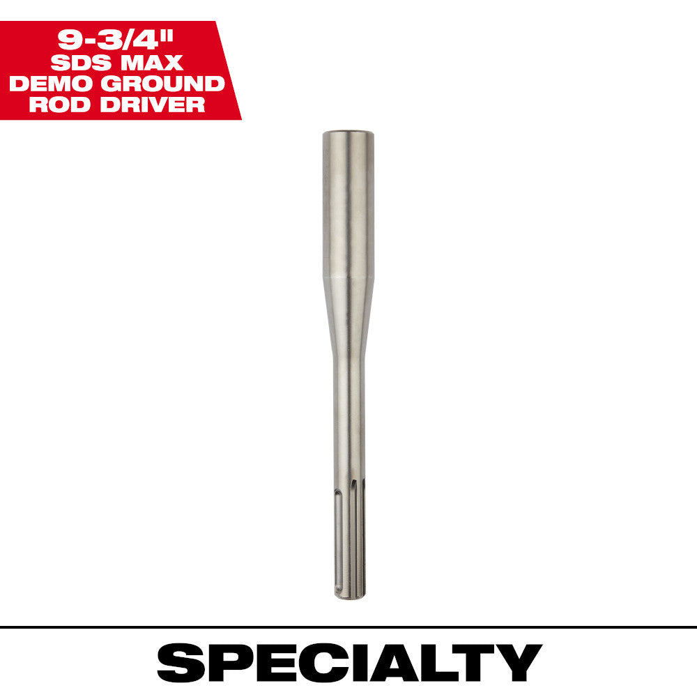 Milwaukee 48-62-4091 9-3/4in SDS MAX Demo Ground Rod Driver