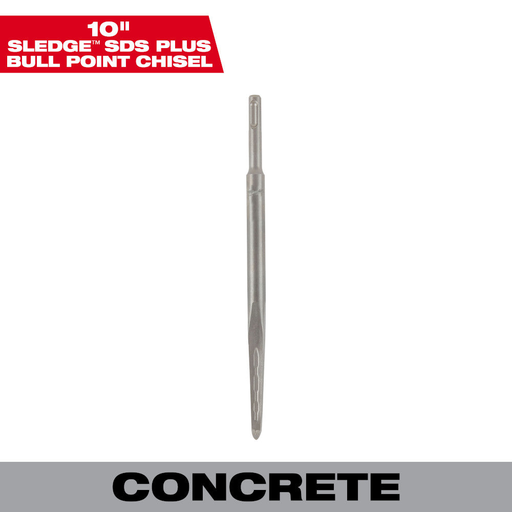 Milwaukee 48-62-6050 10in SDS PLUS SLEDGE Bull Point Chisel