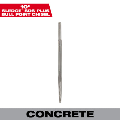 Milwaukee 48-62-6050 10in SDS PLUS SLEDGE Bull Point Chisel