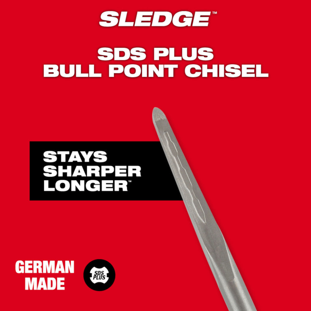Milwaukee 48-62-6050 10in SDS PLUS SLEDGE Bull Point Chisel