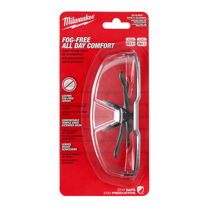 Milwaukee 48-73-2012 Fog-Free Clear Safety Glasses