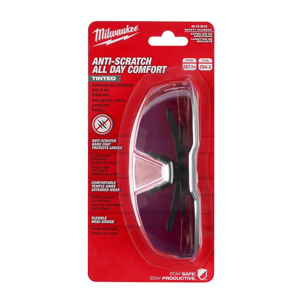 Milwaukee 48-73-2015 Anti-Scratch Tinted Safety Glasses