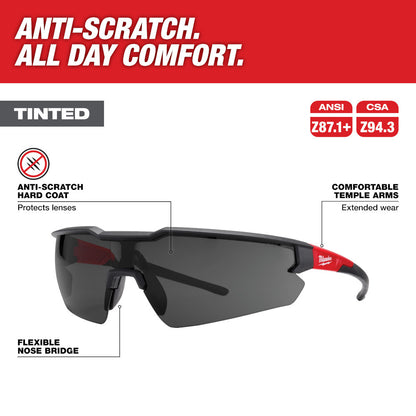 Milwaukee 48-73-2015 Anti-Scratch Tinted Safety Glasses