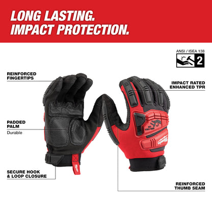 Milwaukee 48-73-8552 Impact Wrecking Gloves - L