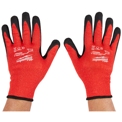 Milwaukee 48-73-8631 Cut Level 3 Nitrile Dipped Gloves - M