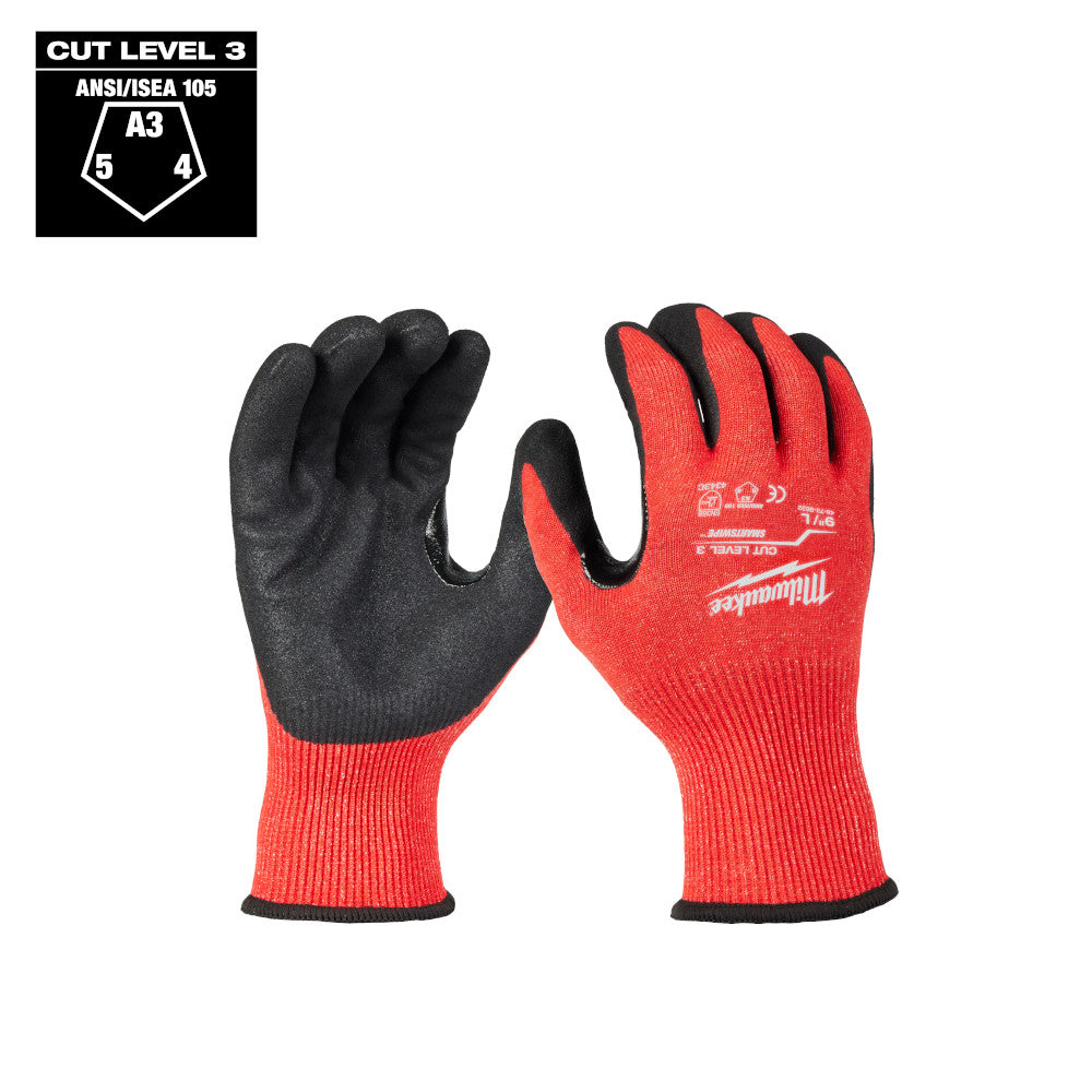 Milwaukee 48-73-8631 Cut Level 3 Nitrile Dipped Gloves - M