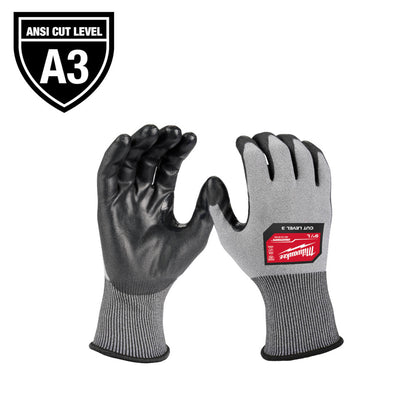 Milwaukee 48-73-8733 Cut Level 3 High Dexterity Polyurethane Dipped Gloves - Extra Large