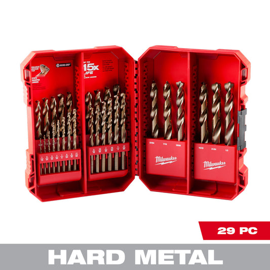 Milwaukee 48-89-2332 29pc SAE Cobalt RED HELIX Twist Drill Bit Set