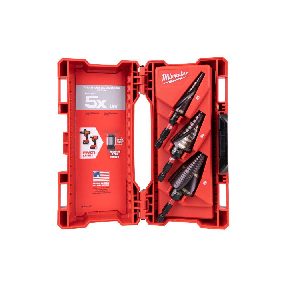 Milwaukee 48-89-9254 3pc SHOCKWAVE Impact Duty Set