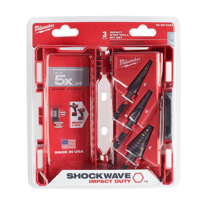 Milwaukee 48-89-9254 3pc SHOCKWAVE Impact Duty Set