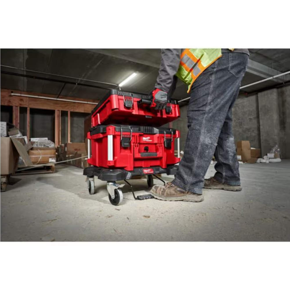 Milwaukee 48-22-8410 PACKOUT Dolly 24-inch x 18-inch Black Multi-Purpose Utility Cart