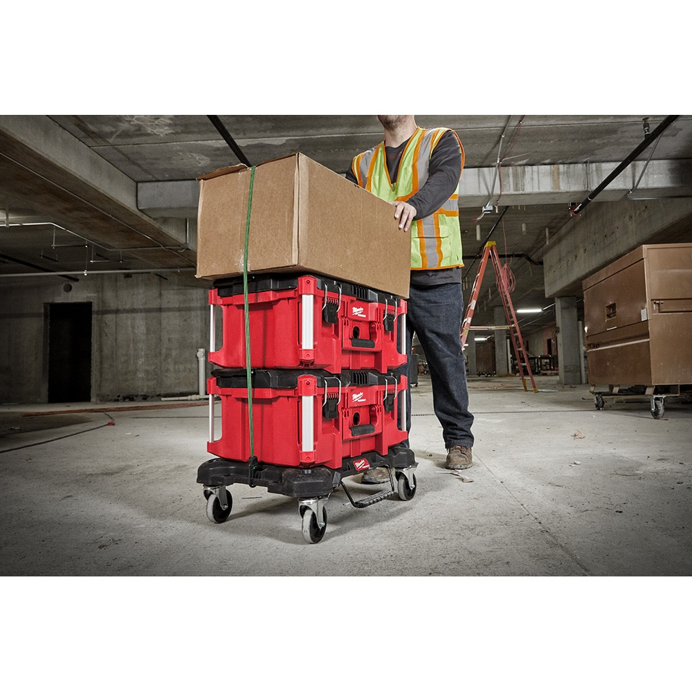 Milwaukee 48-22-8410 PACKOUT Dolly 24-inch x 18-inch Black Multi-Purpose Utility Cart
