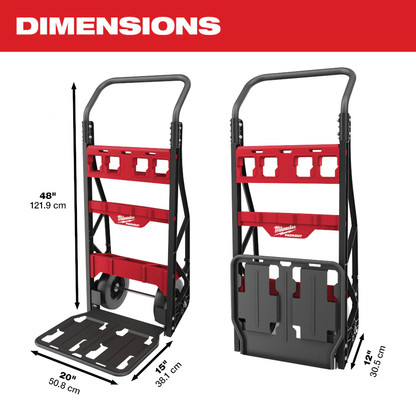 Milwaukee 48-22-8415 PACKOUT 20-inch 2-Wheel Utility Cart