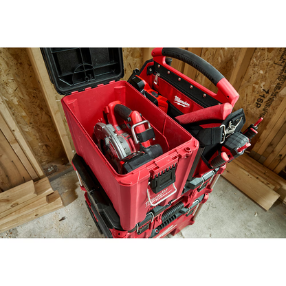Milwaukee 48-22-8422 PACKOUT 10-inch Compact Portable Tool Box with Adjustable Dividers and Interior Storage Tray