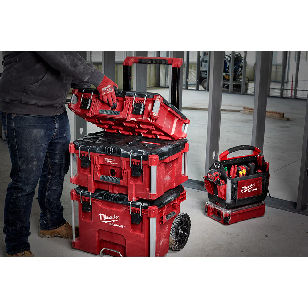 Milwaukee 48-22-8424 PACKOUT 22-inch Medium Tool Box Fits Modular Storage System