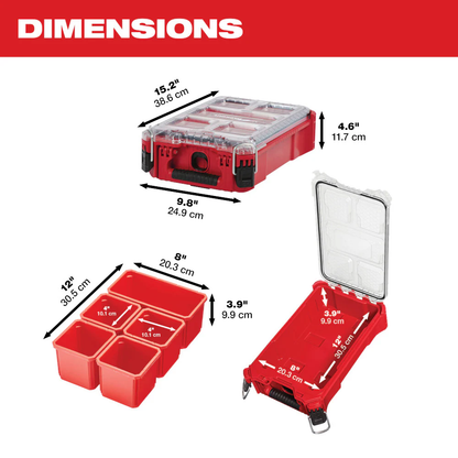 Milwaukee 48-22-8435 PACKOUT 5-Compartment Small Parts Organizer