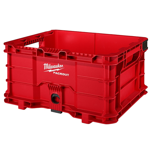 Milwaukee 48-22-8440 PACKOUT 18.6 in. Tool Storage Crate Bin with Carrying Handles and 50 lbs. Weight Capacity