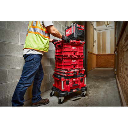Milwaukee 48-22-8440 PACKOUT 18.6 in. Tool Storage Crate Bin with Carrying Handles and 50 lbs. Weight Capacity