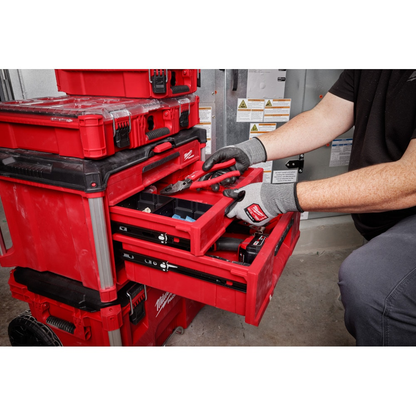Milwaukee 48-22-8447 PACKOUT 22-inch Modular 3-Drawer Multi Drawer Tool Box with Metal Reinforced Corners