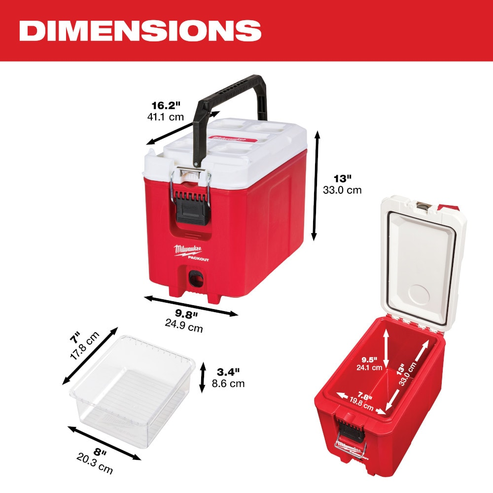Milwaukee 48-22-8460 PACKOUT 15L Compact Hard Sided Cooler