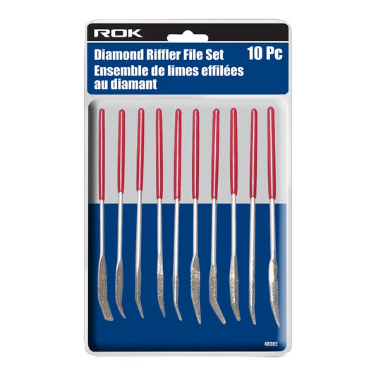 10 Pcs Diamond Riffler File Set | Precision Needle Files