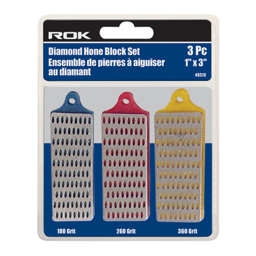 3 Pcs 1" x 3" Diamond Hone Block Set | Sharpening Stones