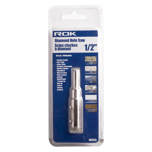 1/2" Diamond Hole Saw for Precise Cutting