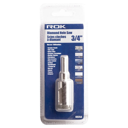 3/4" Diamond Hole Saw for Precise Cutting