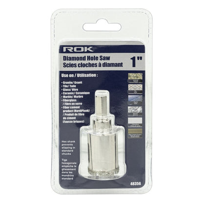 1" Diamond Hole Saw for Precise Cutting