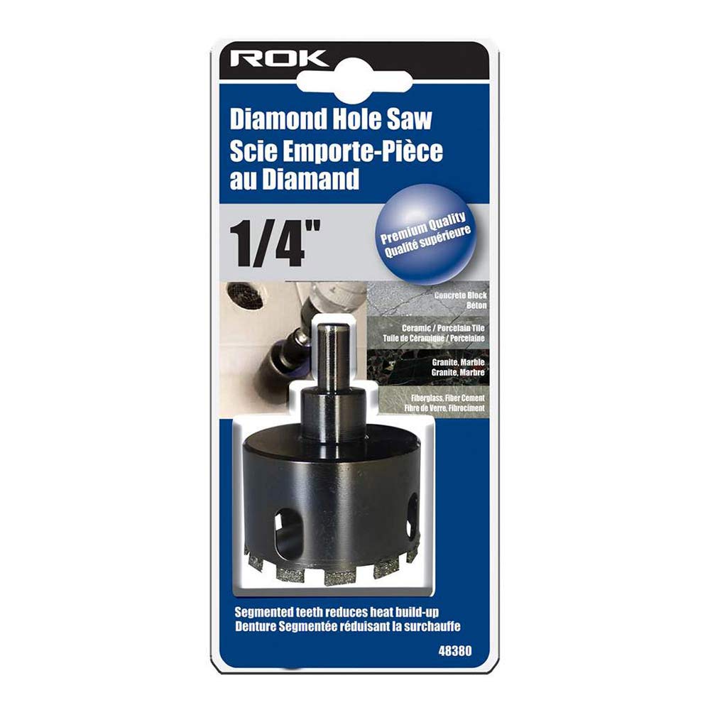 ROK 48380 1/4in Premium Diamond Hole Saw
