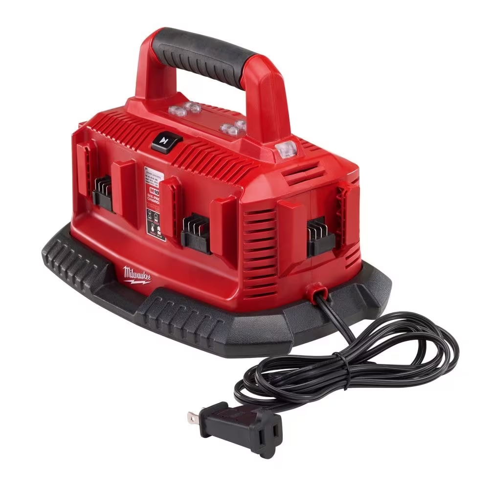 Milwaukee 48-59-1806 18V M18 Lithium-Ion Battery 6-Port Sequential Charger