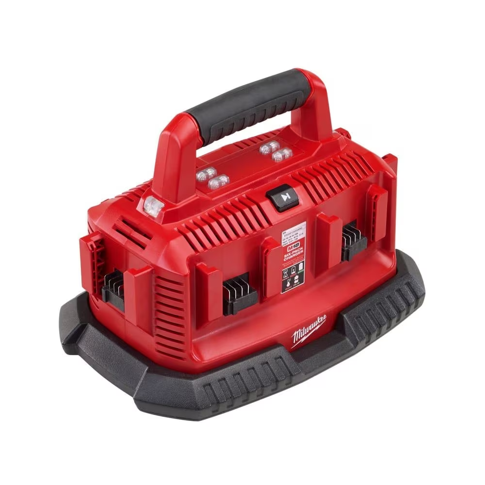 Milwaukee 48-59-1806 18V M18 Lithium-Ion Battery 6-Port Sequential Charger