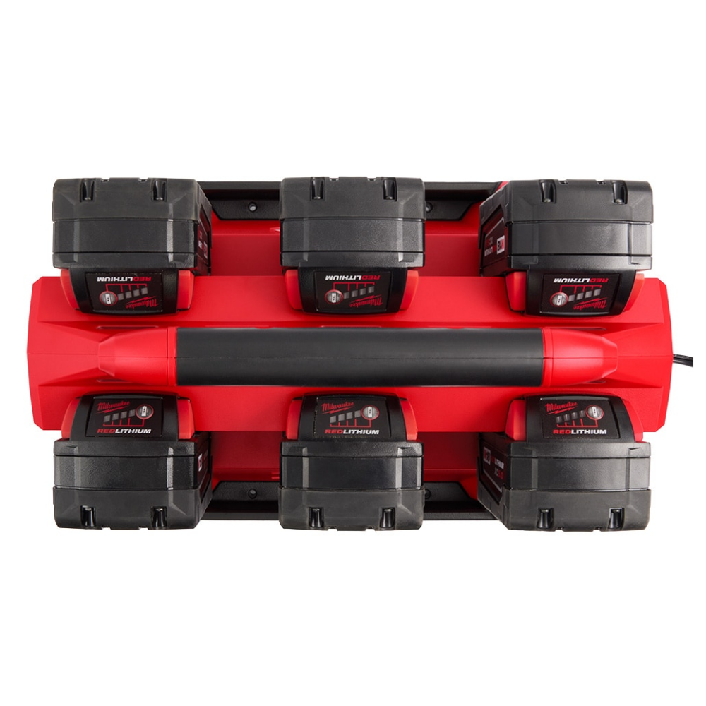 Milwaukee 48-59-1809 18V M18 Lithium-Ion Battery PACKOUT 6-Port Rapid Charger