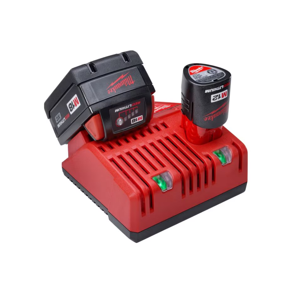 Milwaukee 48-59-1812 12V/18V M12/M18 Lithium-Ion Battery Multi-Voltage Charger